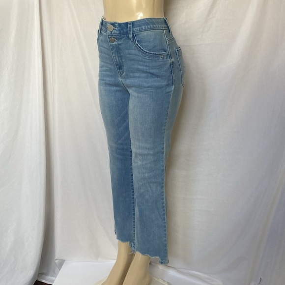 DEMOCRACY Jeans Women Tummy Control Size 6 Scalloped Hem Vintage Light Blue NWOT - Picture 4 of 10